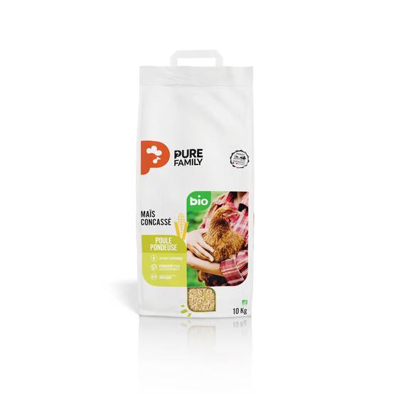 Pure Family - Maïs Concassé bio pour volailles 10 kg - Pure Family - Image 1