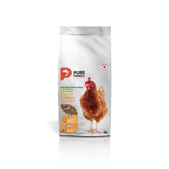 Pure Family - Aliment Complet poule Bien-être & sérénité 5 kg - Pure Family - Image 1