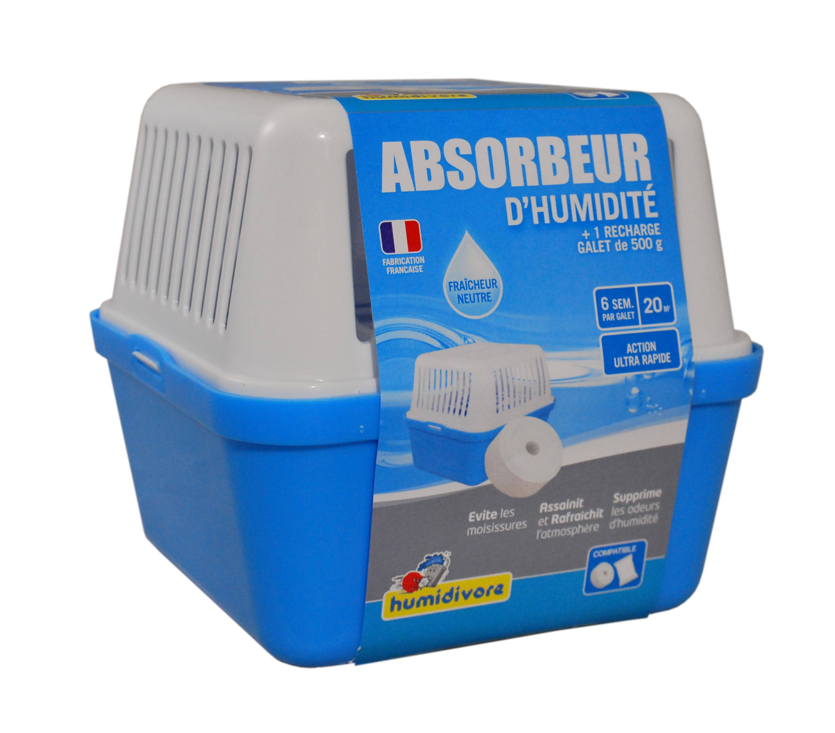 Seko - Absorbeur d'humidité médium + 1 recharge galet 500g - Seko - Image 1