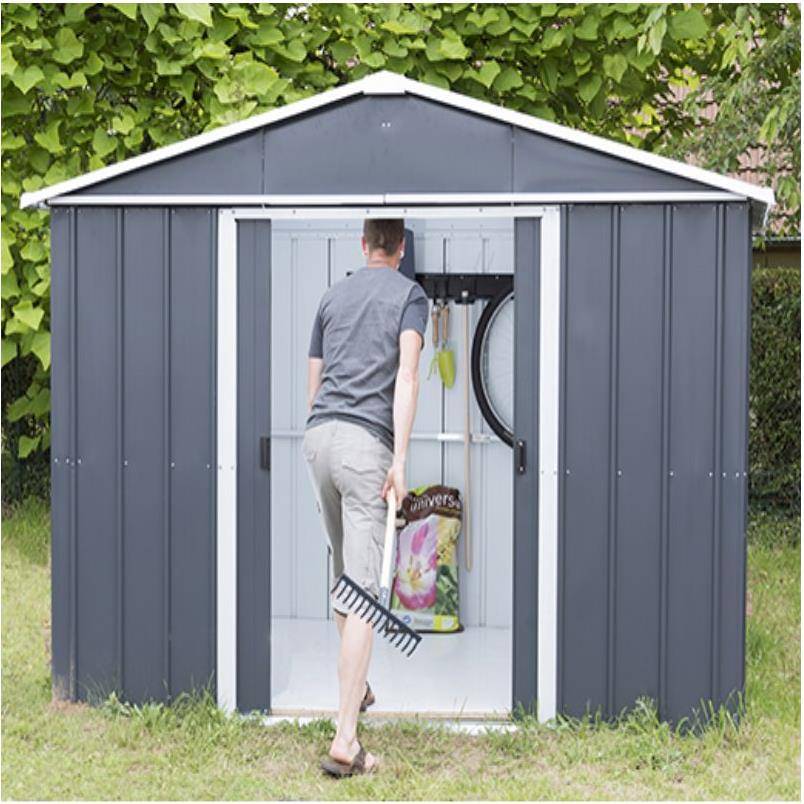 Yardmaster - Abri de Jardin Métal Gris Anthracite et Alu L 303 cm l 298 cm H 202 cm - YARDMASTER - Image 4