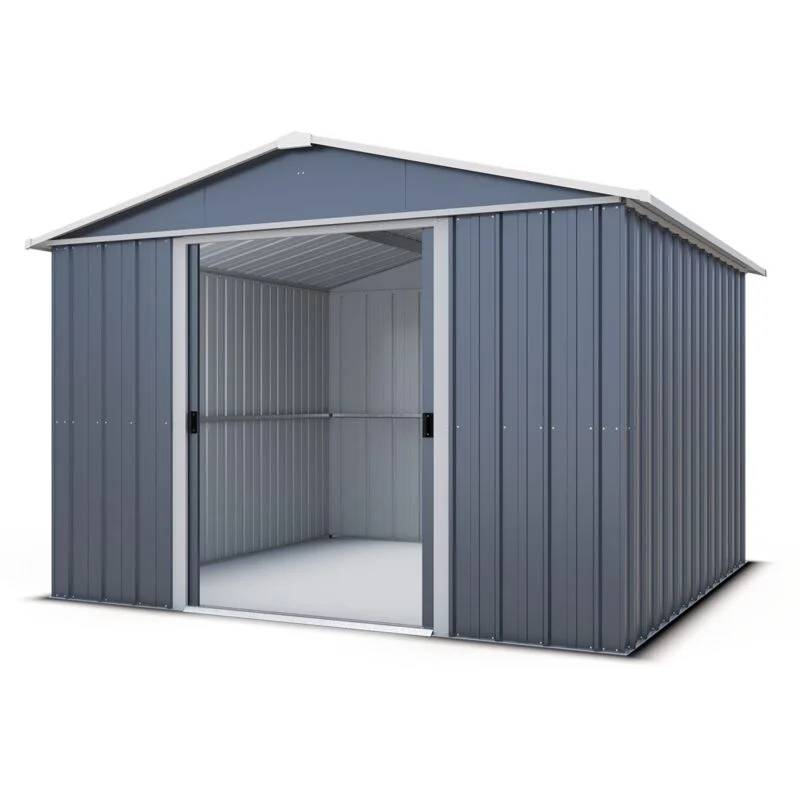 Yardmaster - Abri de Jardin Métal Gris Anthracite et Alu L 303 cm l 298 cm H 202 cm - YARDMASTER - Image 9