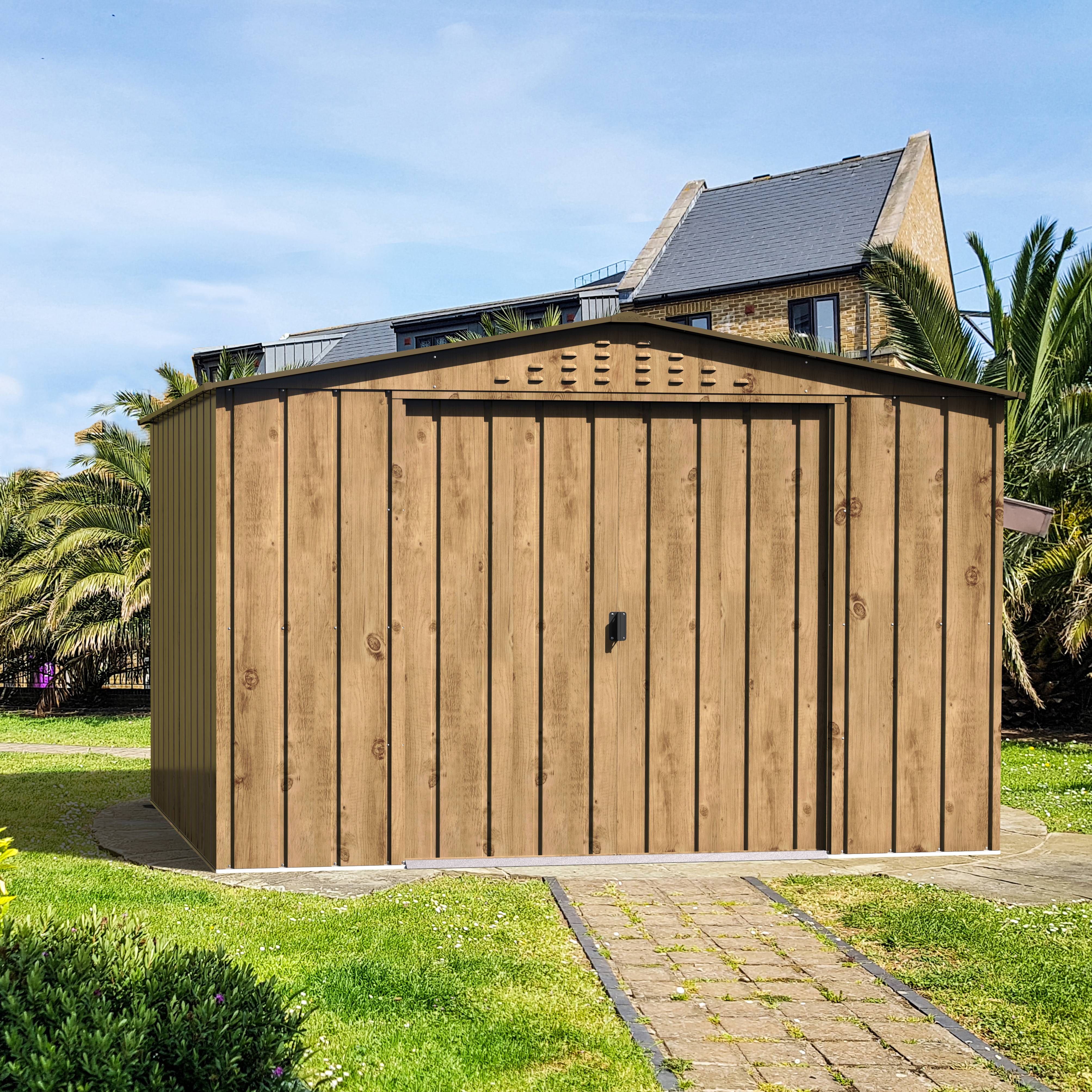 Duramax - Abri de Jardin Métal Imitation Bois 7,25m² Ep.33mm - DURAMAX - Image 1