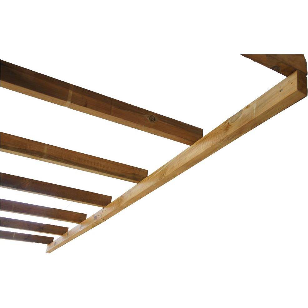 Pergola bois traité marron - Couv'Terrasse® - Image 2