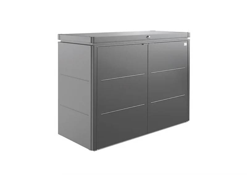 Grande armoire basse HighBoard L160 H118 cm Biohort gris foncé - Image 1