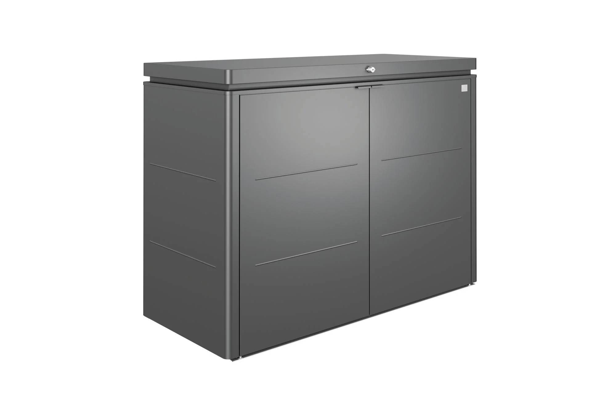 Grande armoire basse HighBoard L160 H118 cm Biohort gris foncé - Image 3