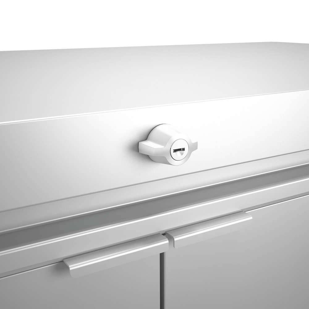 Grande armoire basse HighBoard L160 H118 cm Biohort gris foncé - Image 4