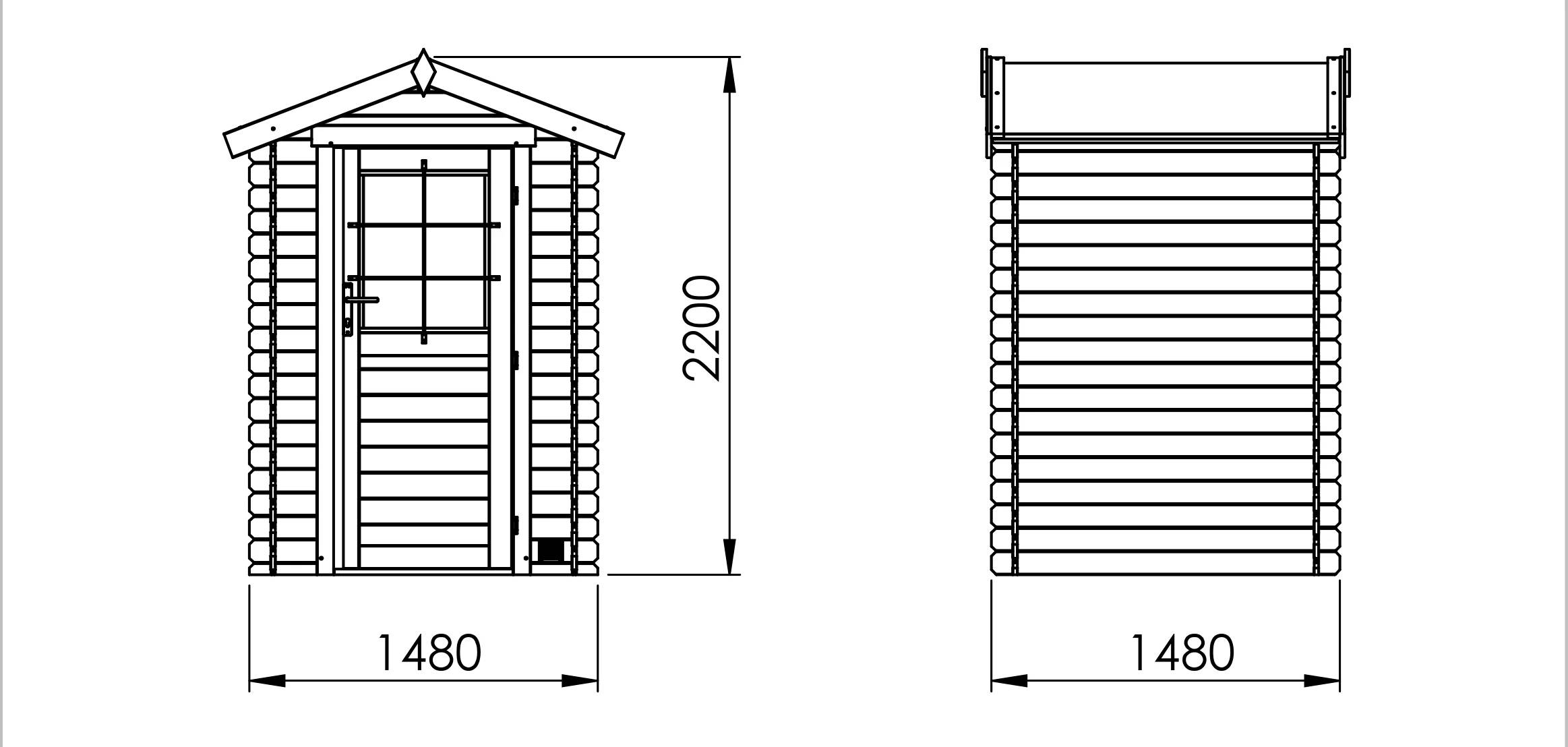 Cerland - Abri de jardin bois Huron - Cerland - Image 9