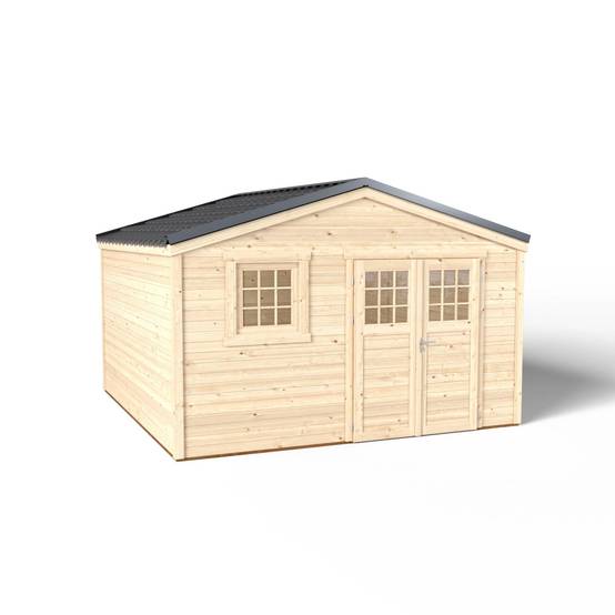 Cerland - Abri de Jardin Bois Epicéa Double Pente 15,4m² SHELTY – MADEIRA - Image 7