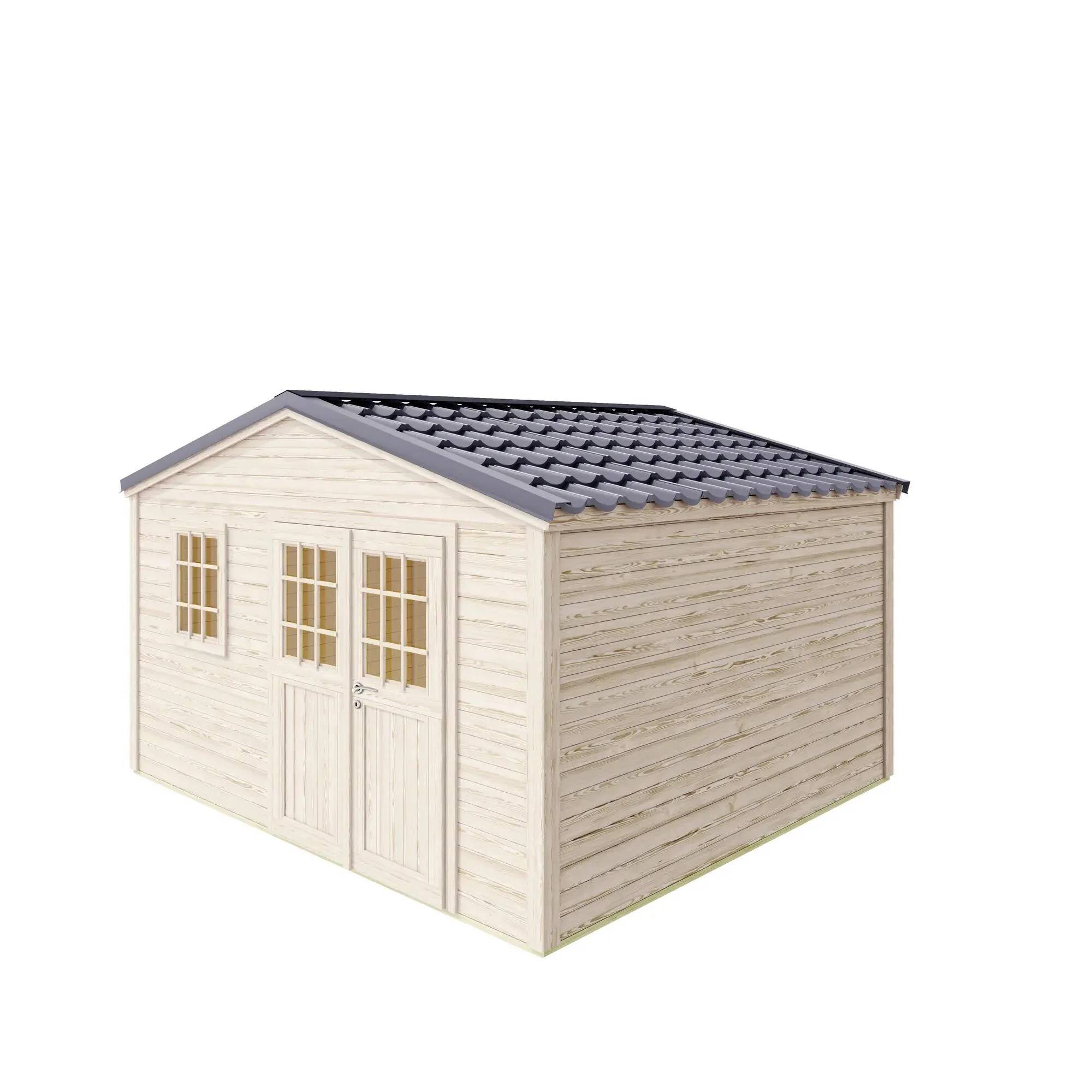 Cerland - Abri de Jardin Bois Epicéa Double Pente 15,4m² SHELTY – MADEIRA - Image 11