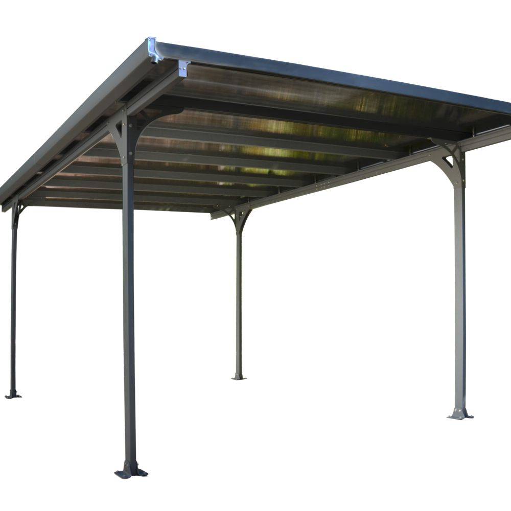 Canopia by Palram - Carport polycarbonate aluminium gris anthracite – PALRAM