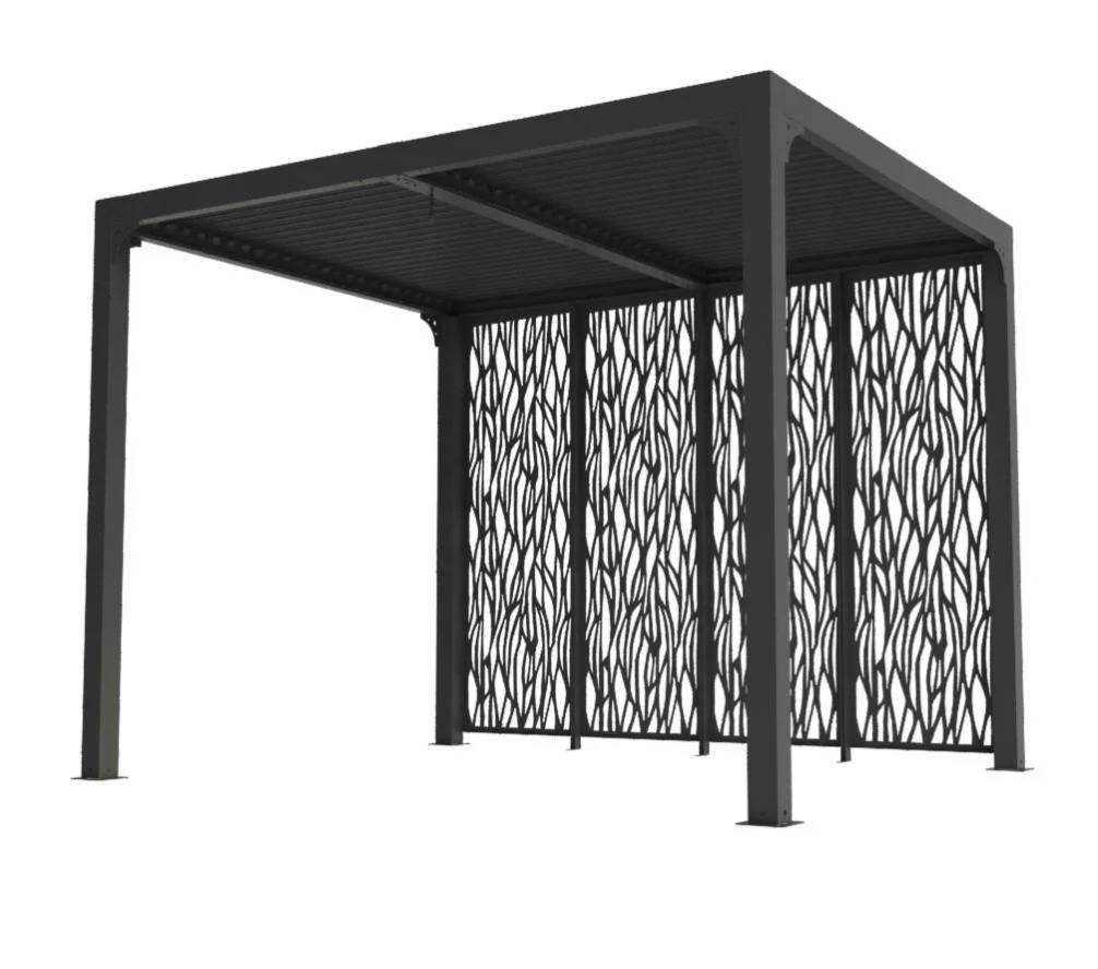 Pergola autoportante biocli alu. avec panneau 7 m2 - Habrita - Image 6