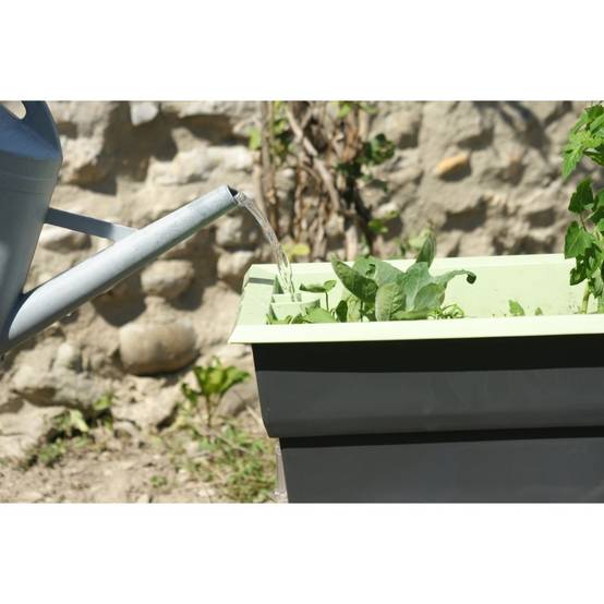 Calipso - Jardinière mini-serre gris / vert tilleul 40 L Combi avec réservoir d'eau - Calipso - Image 2
