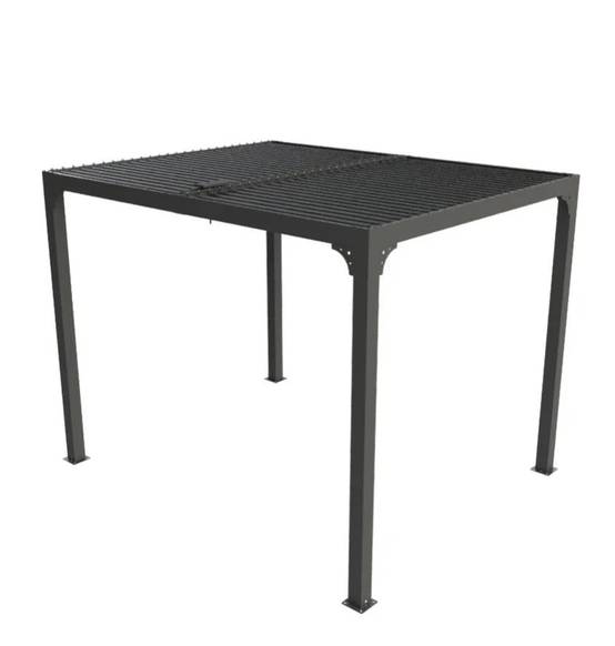 Pergola Bioclimatique Gris Anthracite - HABRITA - Image 8