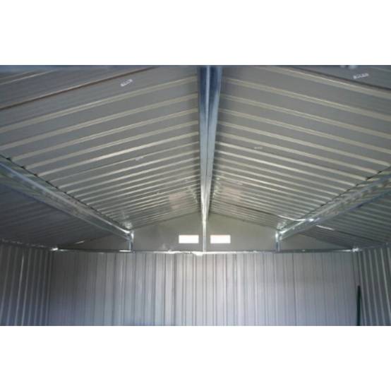 Abri de Jardin Métal Gris Bois Vieilli 321 x 421 x 205 cm 1014 - CHALET & JARDIN - Image 6