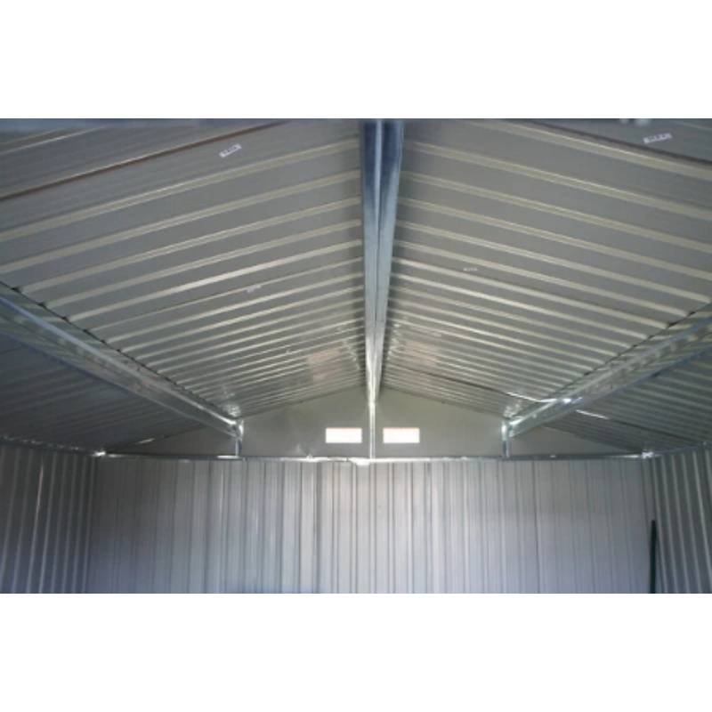Abri de Jardin Métal Gris Bois Vieilli 321 x 421 x 205 cm 1014 - CHALET & JARDIN - Image 5