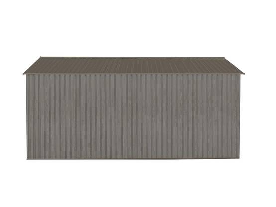 Abri de Jardin Métal Gris Bois Vieilli 321 x 421 x 205 cm 1014 - CHALET & JARDIN - Image 9