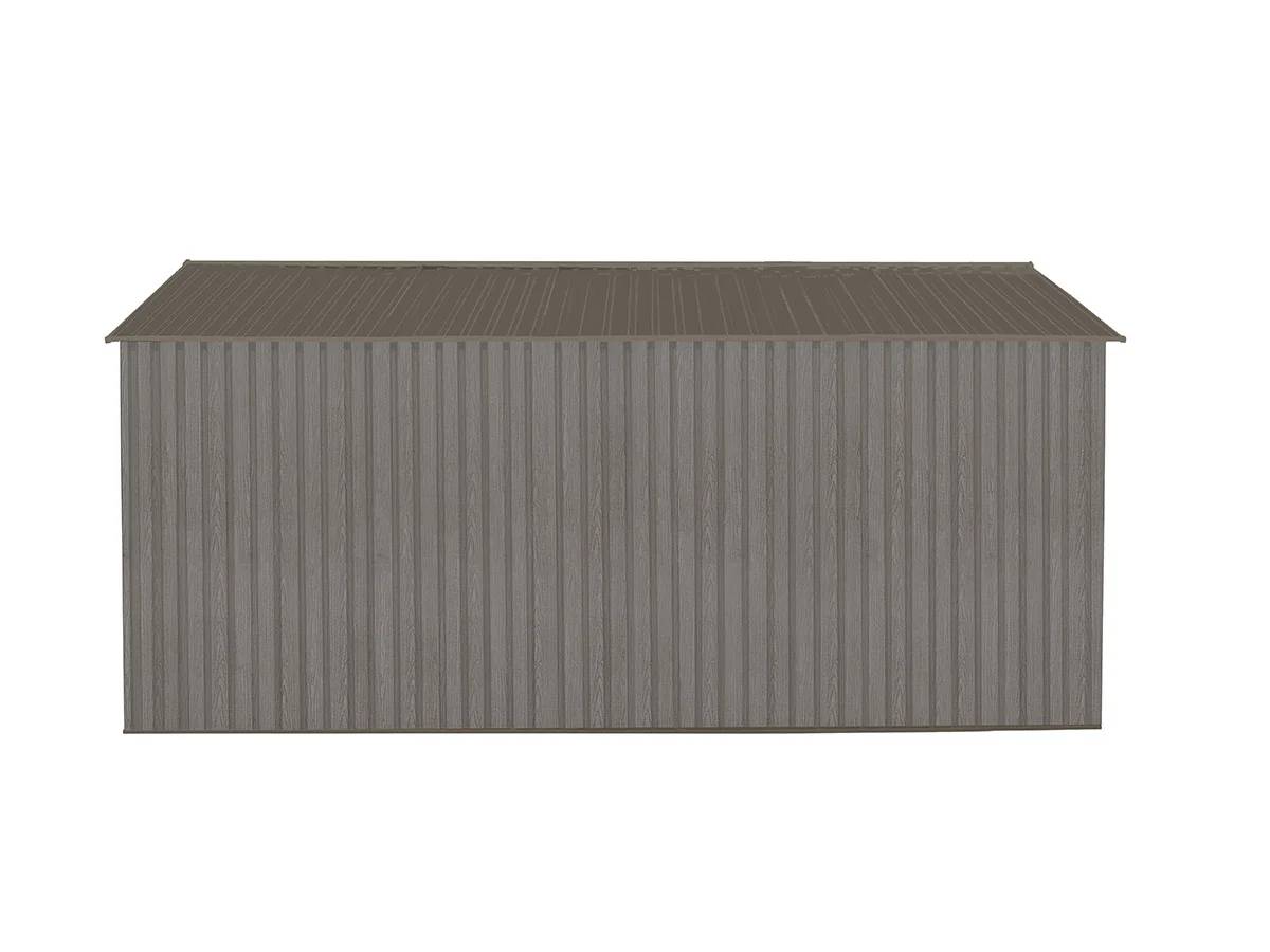 Abri de Jardin Métal Gris Bois Vieilli 321 x 421 x 205 cm 1014 - CHALET & JARDIN - Image 9
