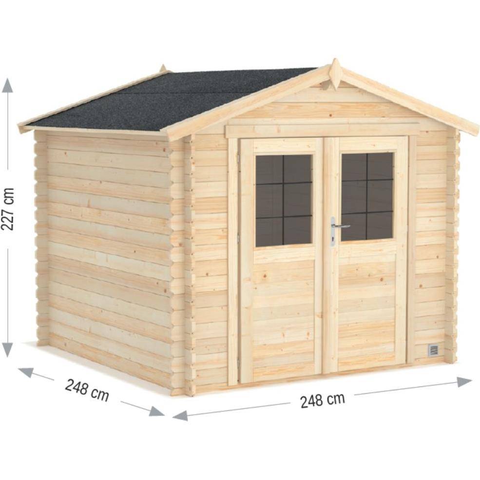 Cerland - Abri de Jardin Epicéa Brut 4,9m² - Cerland - Image 2
