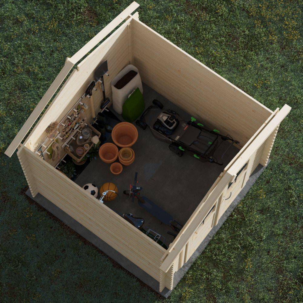 Cerland - Abri de Jardin Epicéa Brut 4,9m² - Cerland - Image 3