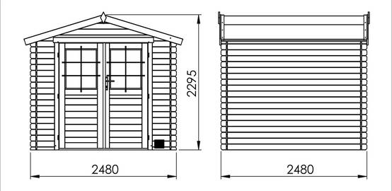 Cerland - Abri de Jardin Epicéa Brut 4,9m² - Cerland - Image 8