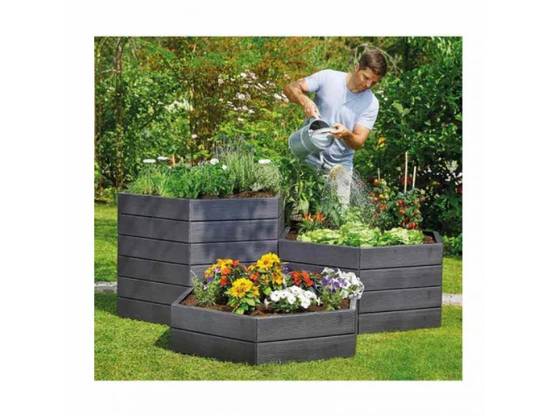 Kit de 2 carrés potager Ergo avec 2 sets d'extension - Image 3