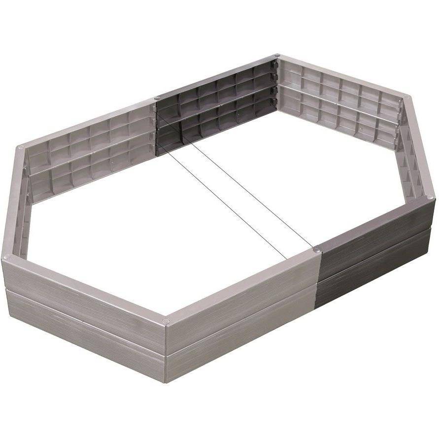 Kit de 2 carrés potager Ergo avec 2 sets d'extension - Image 1