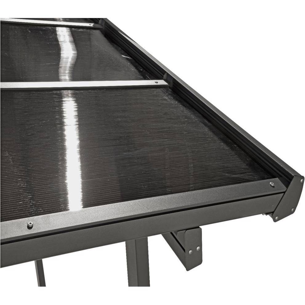 Tonnelle adossée aluminium et toit en polycarbonate 15 M2 - Image 2