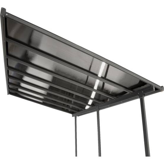 Tonnelle adossée aluminium et toit en polycarbonate 15 M2 - Image 5