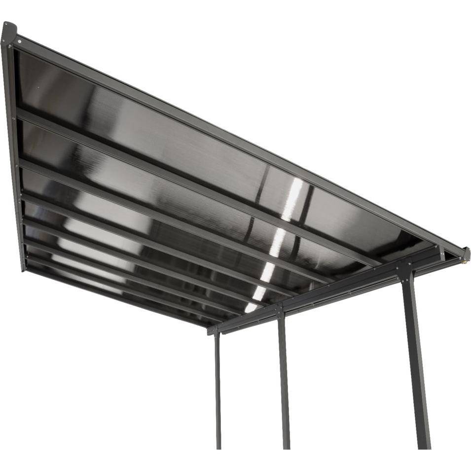 Tonnelle adossée aluminium et toit en polycarbonate 15 M2 - Image 5
