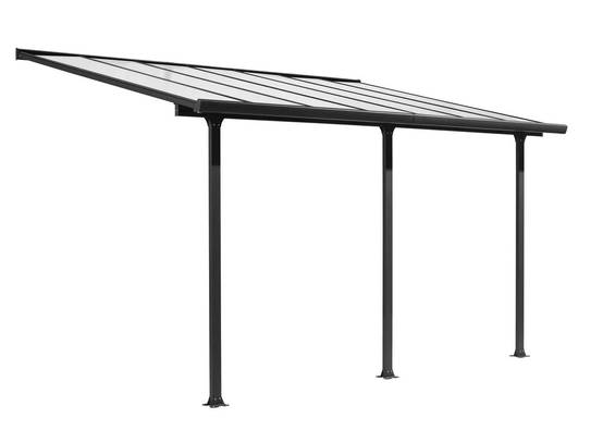 Tonnelle adossée aluminium 12 m2 - Habrita - Image 6