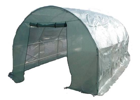 Serre de jardin tunnel acier galvanisé vert 3x6 m 18m² - HABRITA - Image 13