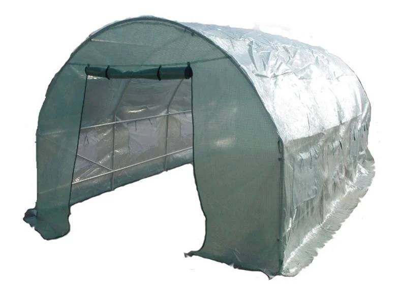 Serre de jardin tunnel acier galvanisé vert 3x6 m 18m² - HABRITA - Image 13