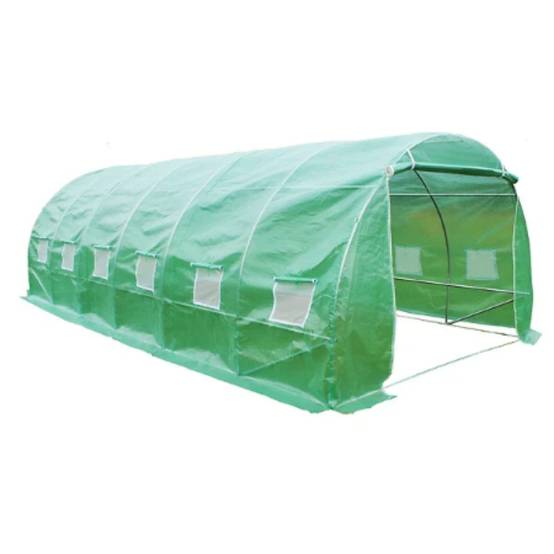 Serre de jardin tunnel acier galvanisé vert 3x6 m 18m² - HABRITA - Image 15