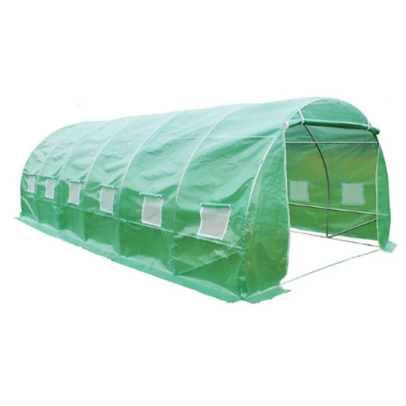 Serre de jardin tunnel acier galvanisé vert 3x6 m 18m² - HABRITA - Image 15