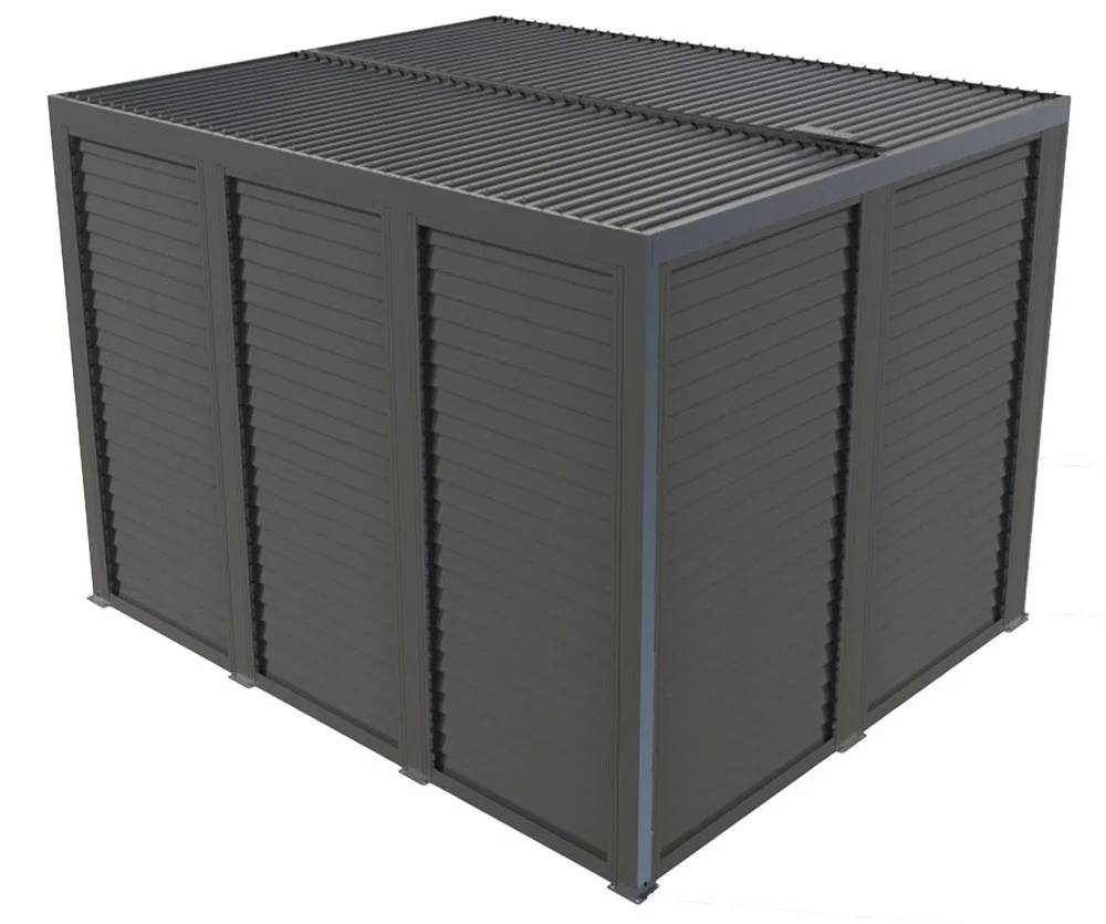 Pergola autoport. bioclim. alu Vantelles latéral. 2 côtés-10,80m2 - Image 8