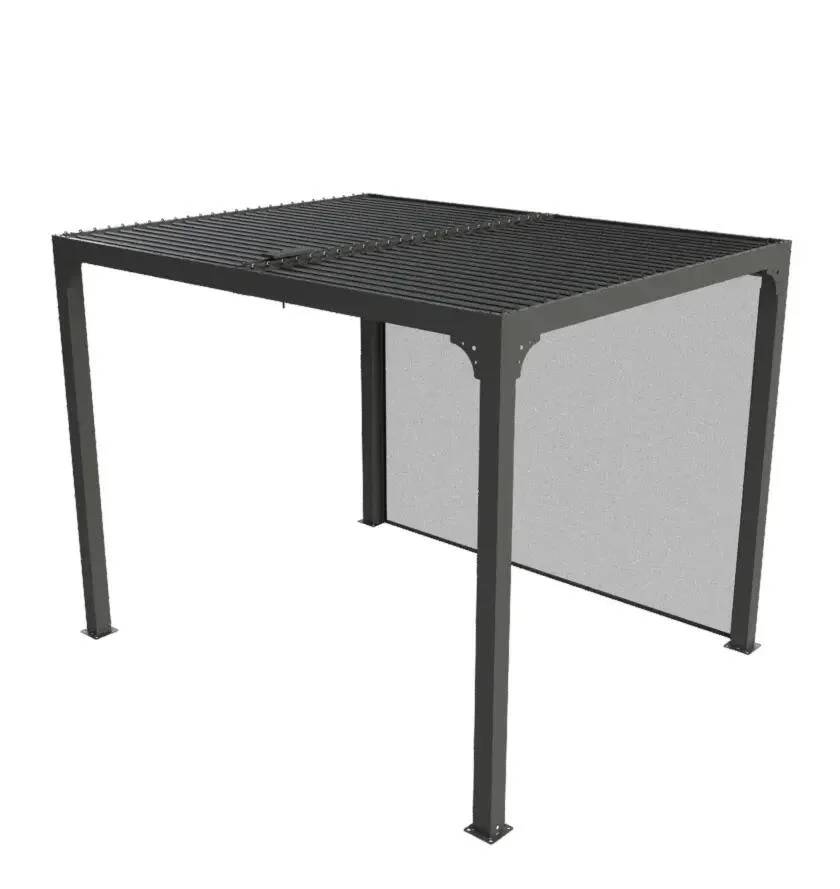 Pergola autoportante bioclima. Alu. Av rideau latéral 7,20 m2 - Image 5