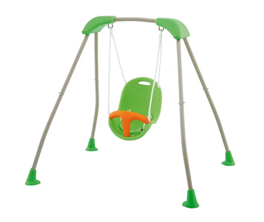 ALÉO BY TRIGANO  - Portique bébé pliable métal vert et gris 150x138x119 cm BABY'K - Trigano - Image 4