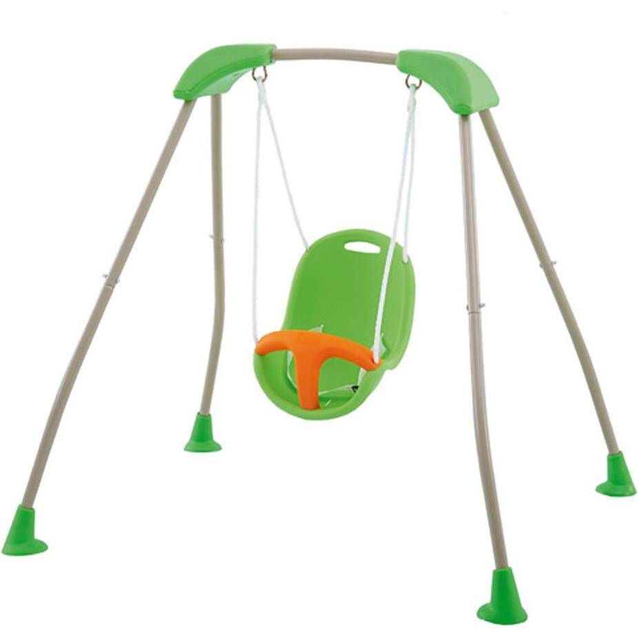 ALÉO BY TRIGANO  - Portique bébé pliable métal vert et gris 150x138x119 cm BABY'K - Trigano