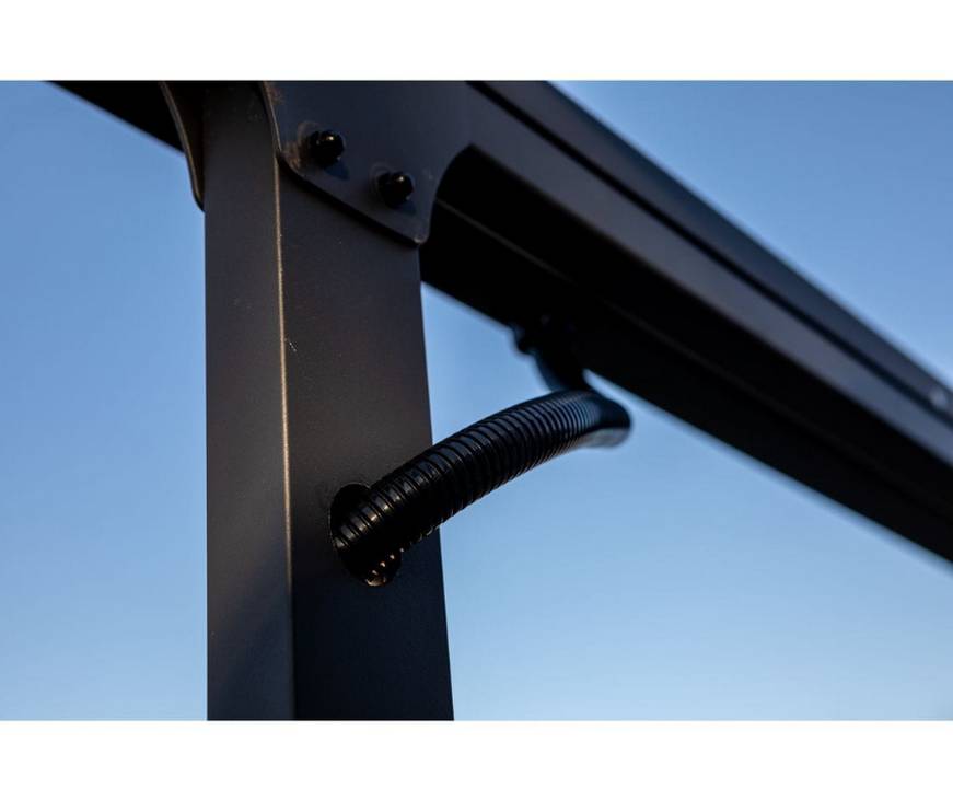 Pergola adossée aluminium avec toit coulissant 12 m2 - Habrita - Image 13