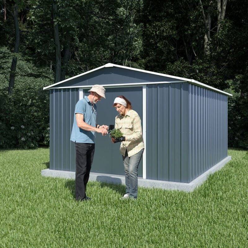 Yardmaster - Abri De Jardin Métal Acier Gris Anthracite 11m² Ep.30mm - YARDMASTER - Image 4