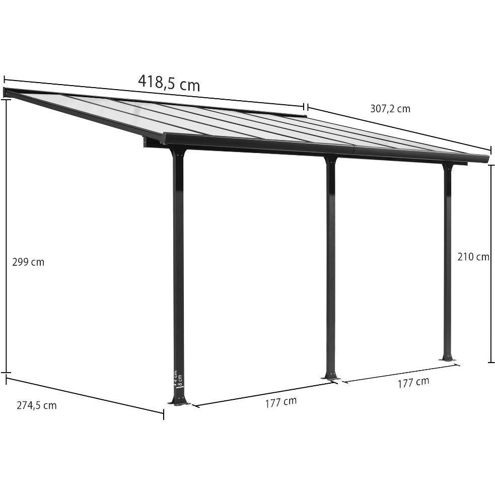 Toit Terrasse Aluminium Gris Anthracite – HABRITA - Image 1