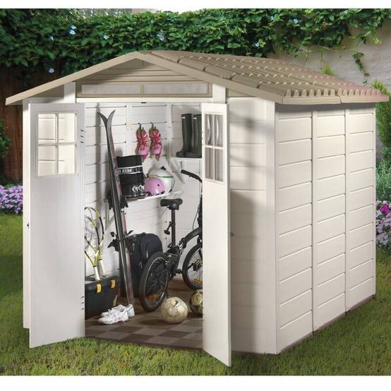 Abri de Jardin Résine Beige 6,03 m² EVO240 – HABRITA - Image 6