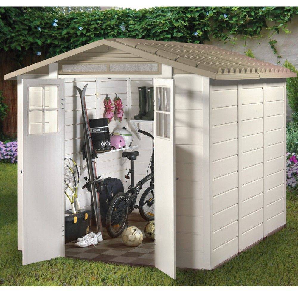 Abri de Jardin Résine Beige 6,03 m² EVO240 – HABRITA - Image 6