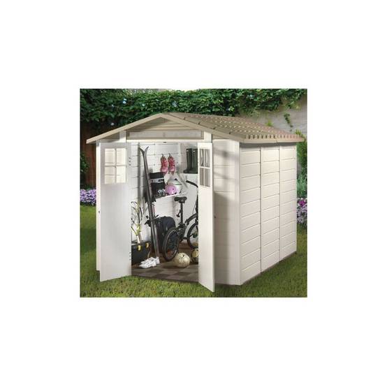 Abri de Jardin Résine Beige 6,03 m² EVO240 – HABRITA - Image 11