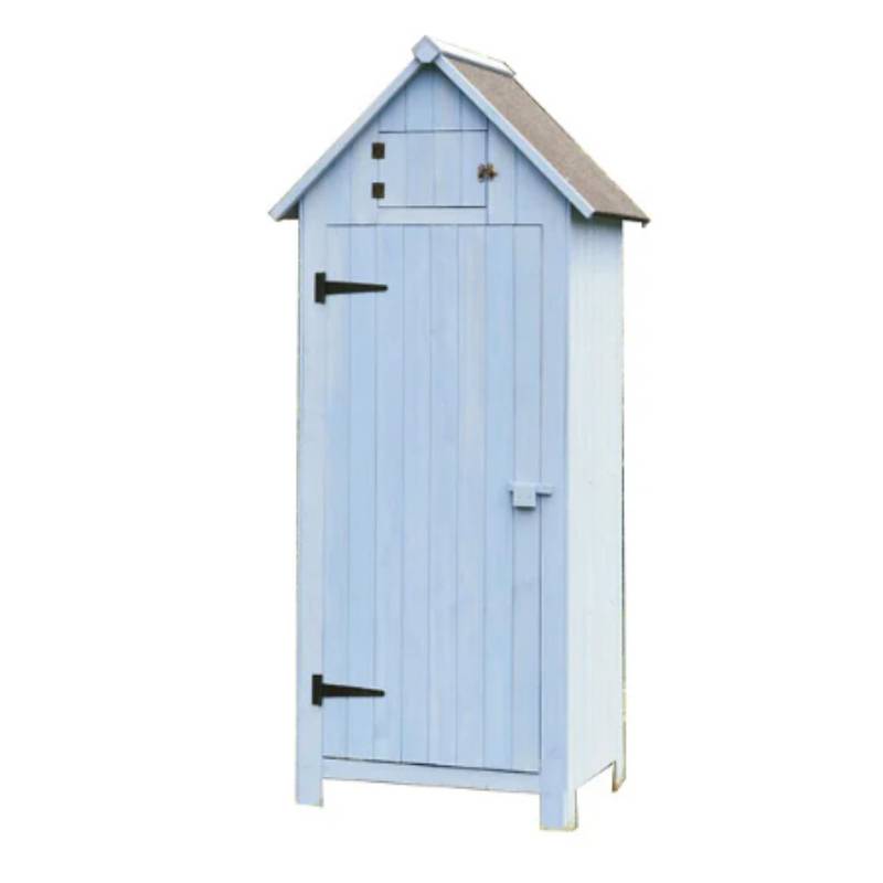 Armoire de Jardin Cabine Bois Bleu 0,41 m2 – HABRITA - Image 5