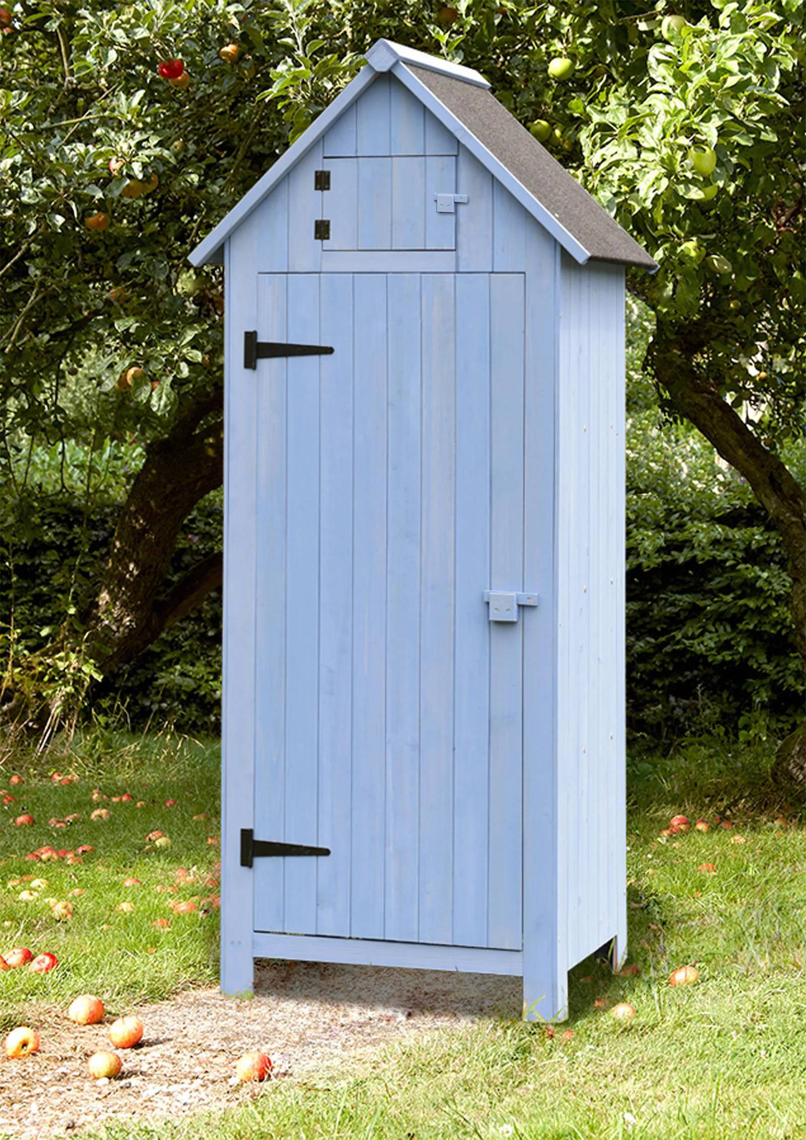 Armoire de Jardin Cabine Bois Bleu 0,41 m2 – HABRITA - Image 10