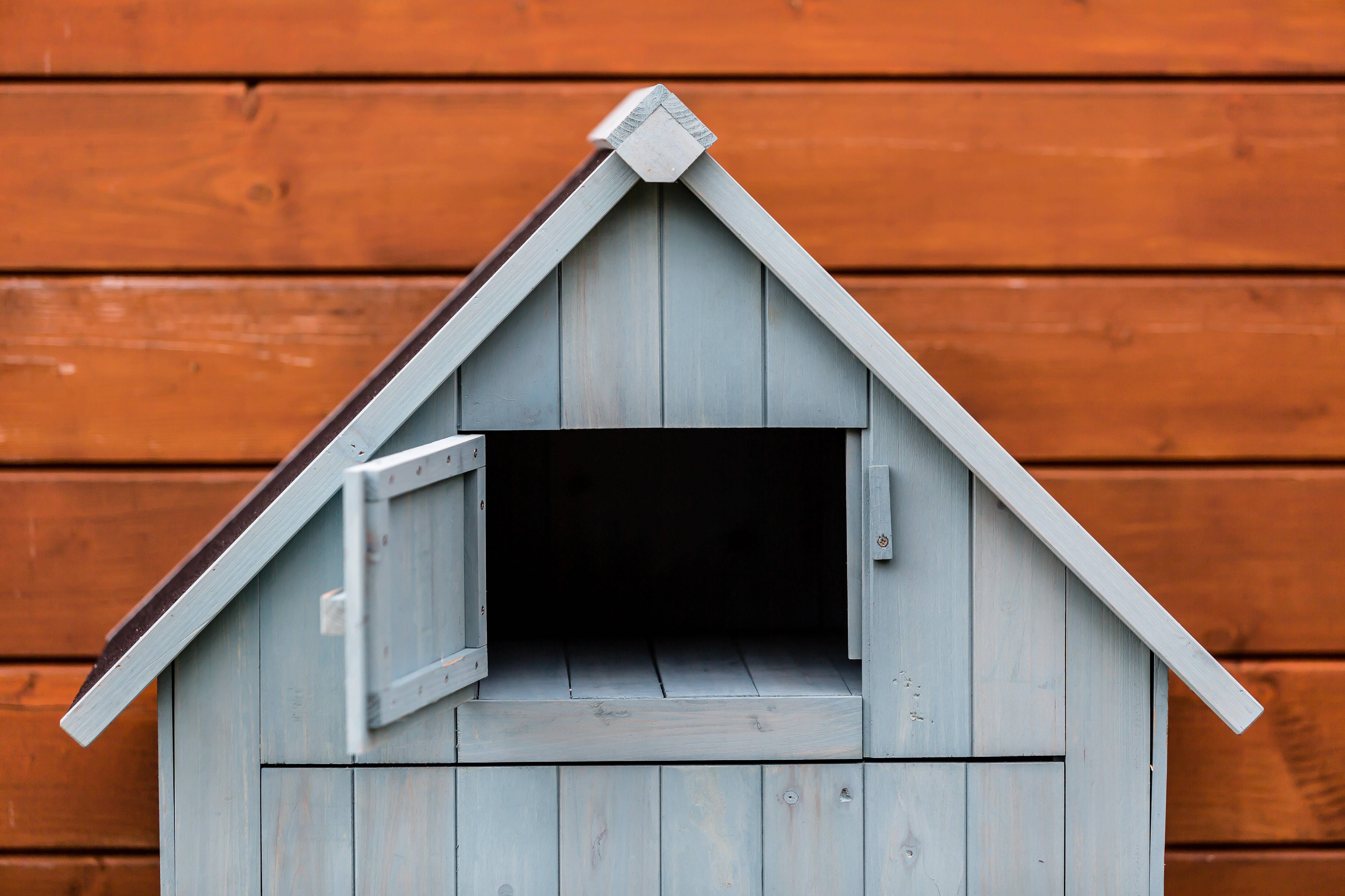 Armoire de Jardin Cabine Bois Bleu 0,41 m2 – HABRITA - Image 11