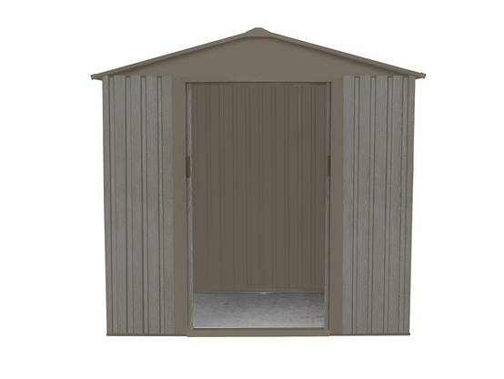 Chalet et jardin - Abri de Jardin Métal Aspect Bois Vieilli Double Porte 2,43 m² Ep. 0,3mm - CHALET ET JARDIN - Image 18