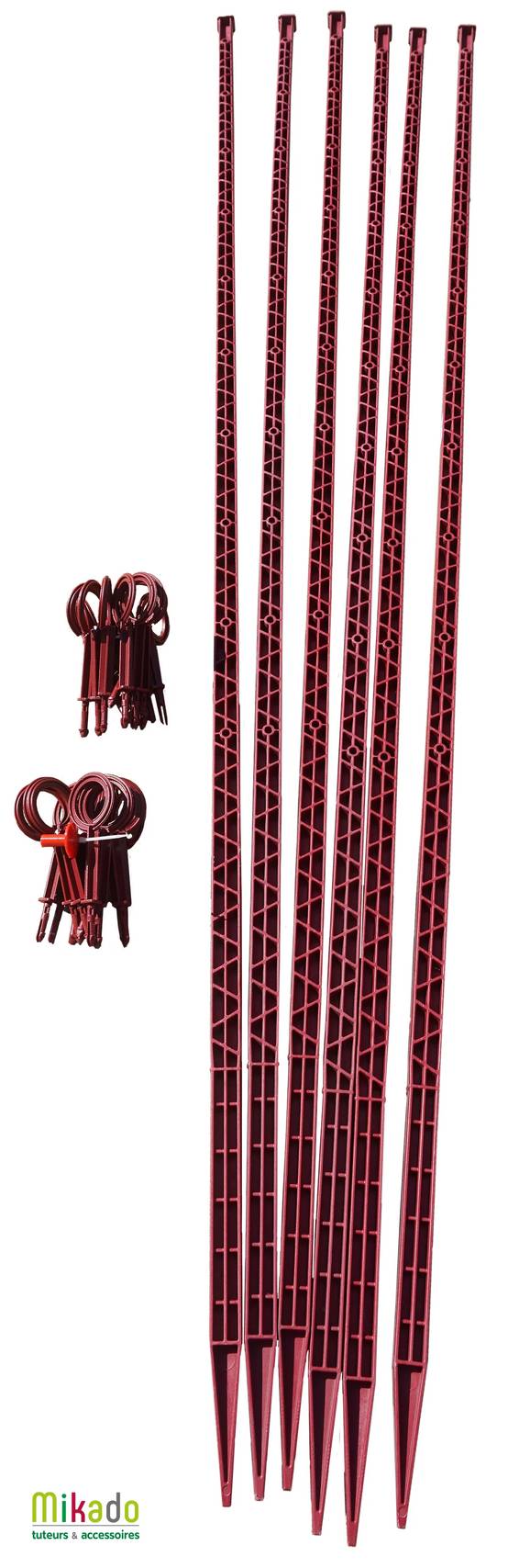Tuteurs à tomate plastique rouge cerise – MV INDUSTRIE - Image 10