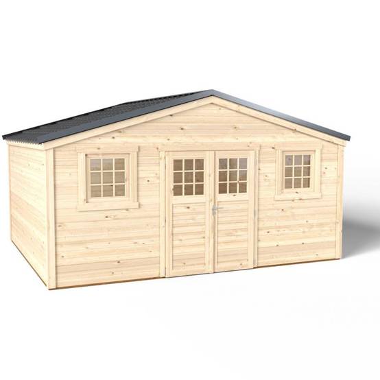 Cerland - Abri de Jardin Bois Epicéa Double Porte 21,18 m² – MADEIRA - Image 3
